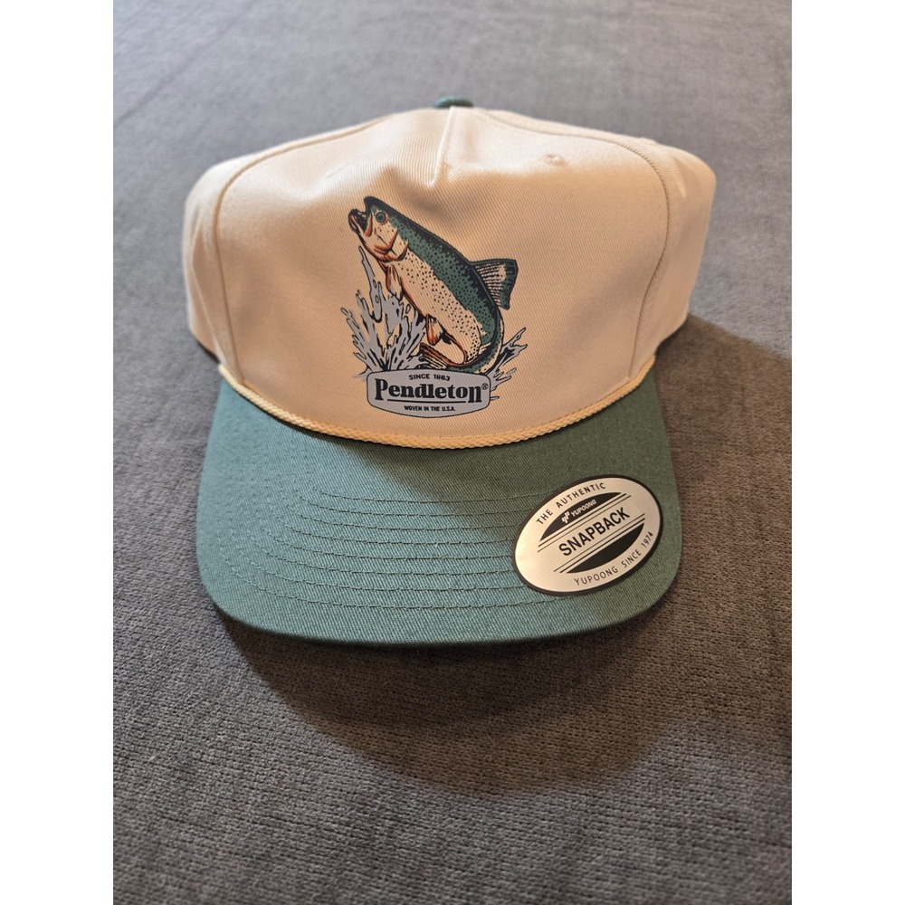 Pendleton Woolen Mills Snapback Hat Cap Salmon Birch Vintage Style New NWT